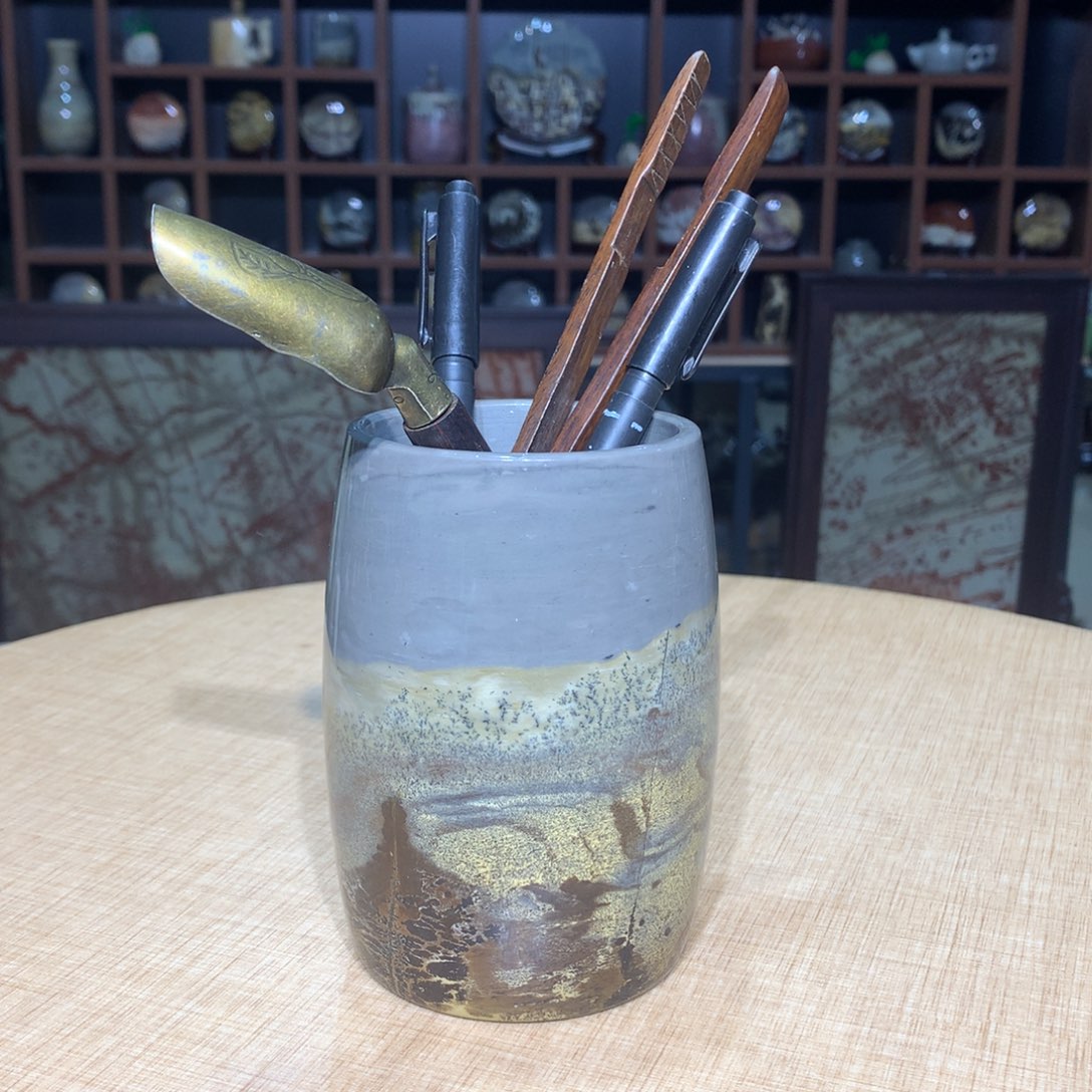 紫砂，广西国画石摆件，收藏观赏
