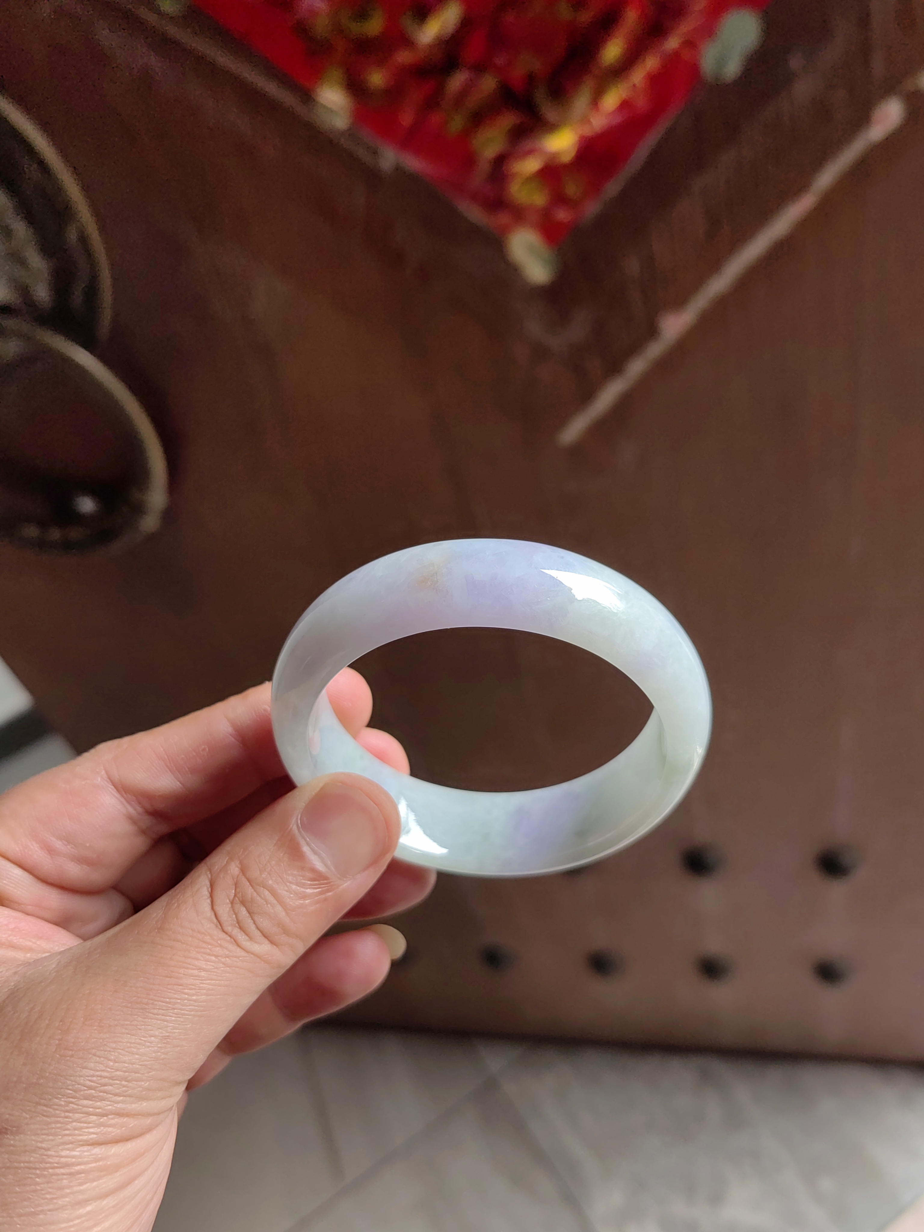 天然缅甸翡翠手镯59.6圈口