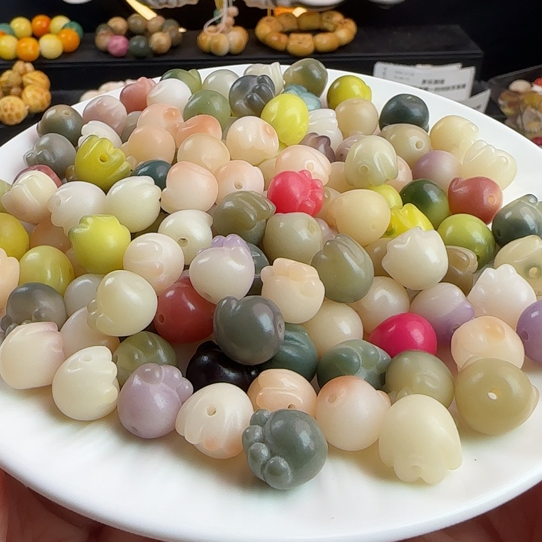 手串菩提根/象牙果卡12玛卡龙猫爪20卡牌➕20备珠