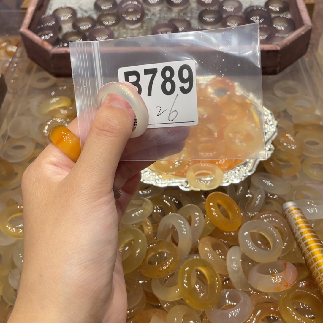 玛瑙/玉髓未镶嵌戒指789