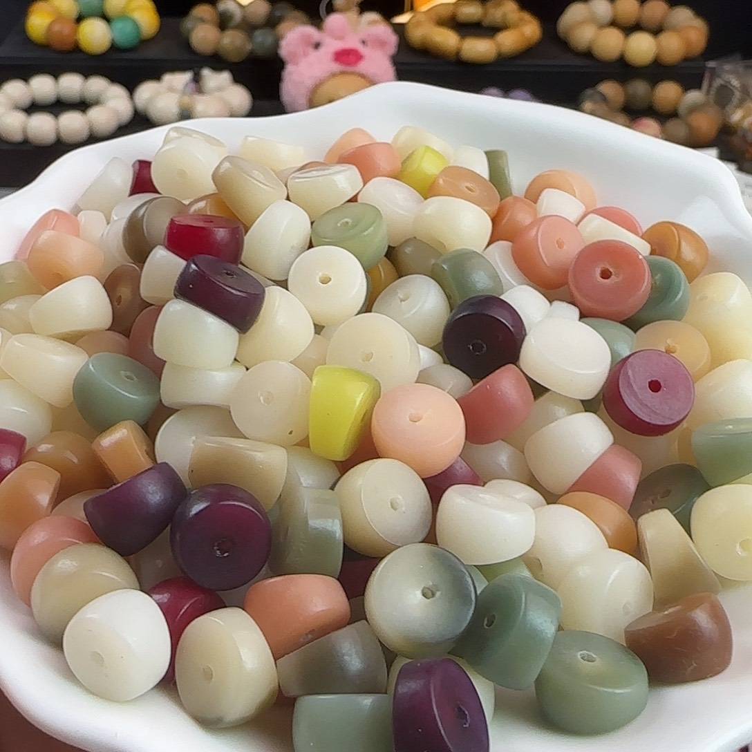 菩提根/象牙果手串瑕卡11/12玛卡龙大肠100颗➕50颗