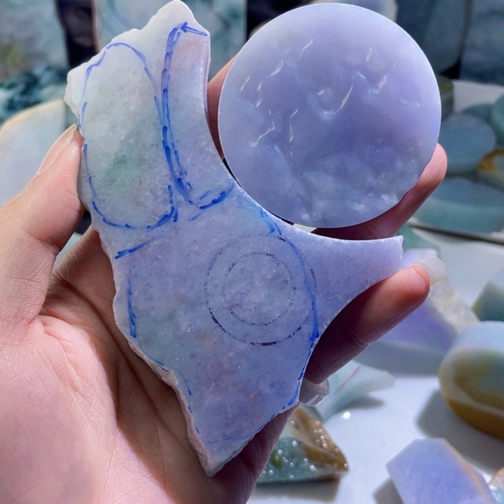 颈饰未镶嵌翡翠L****n天然缅甸翡翠料子总价1980