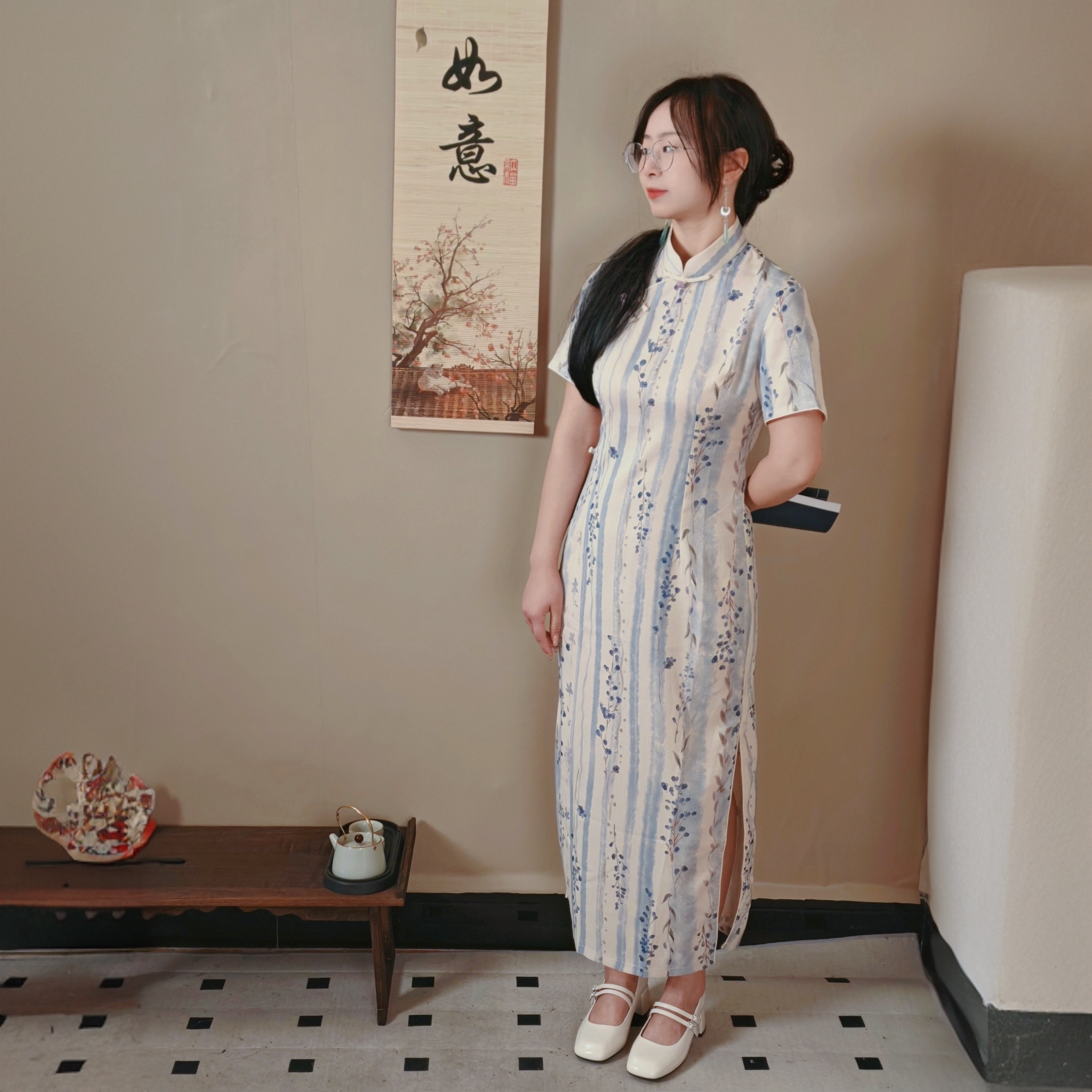 【紫藤花】春游必穿国风旗袍爆款百搭不挑人惊艳感复古时尚气质显瘦