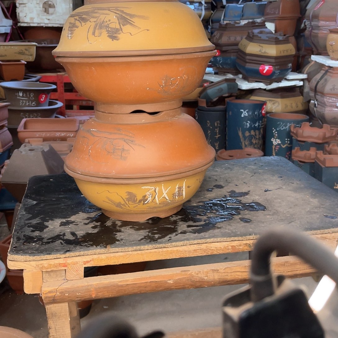 紫砂花盆碗盆碗盆4个