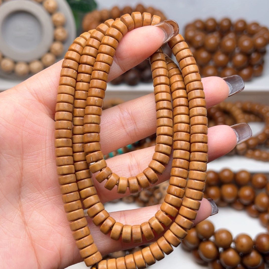 紫金鼠手串7x3.5纯肉实心药片脖褂