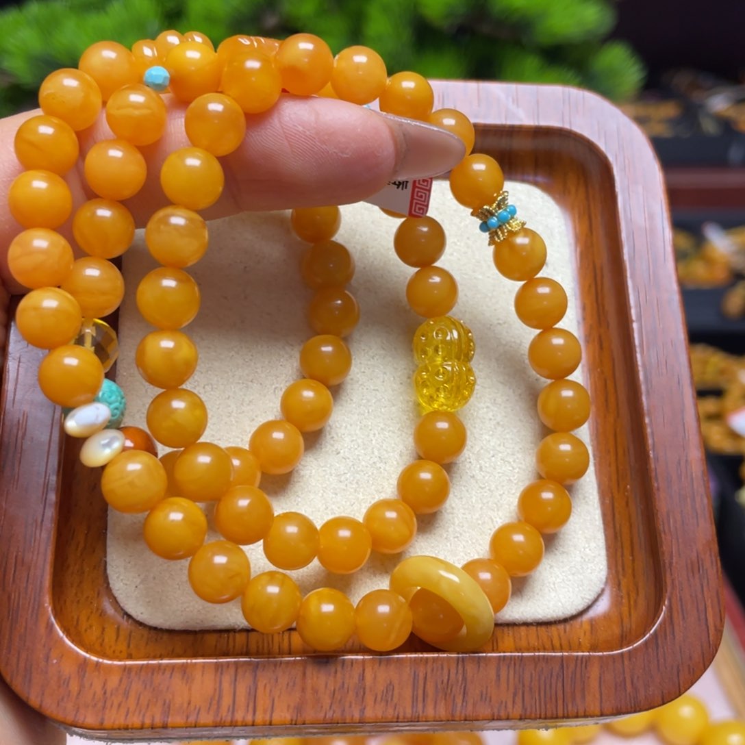 蜜蜡手链未镶嵌手串