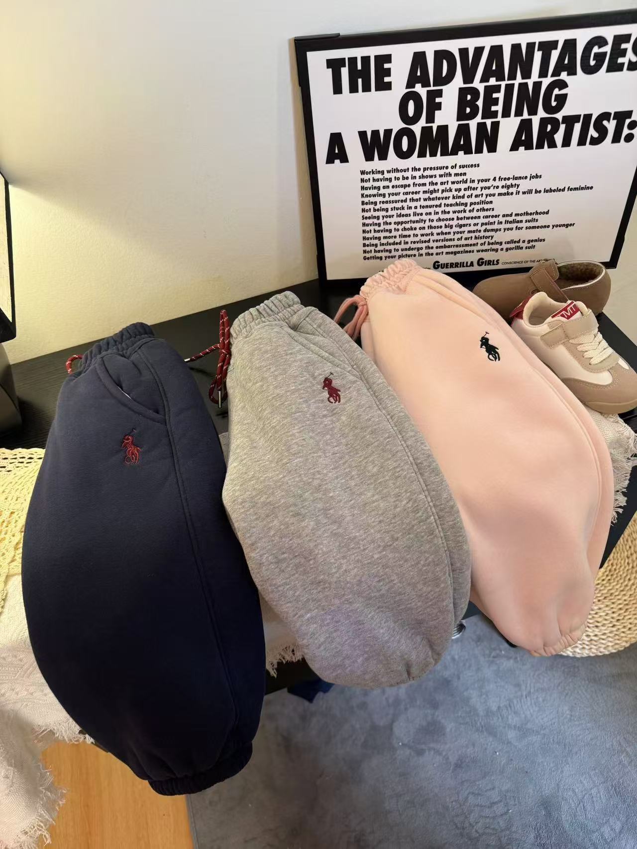 （清版不补）加厚600克羊羔毛绒冬款男女童弯道宽松裤保暖抗风