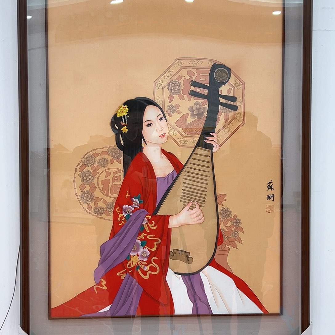 国画画家苏珊展览原作