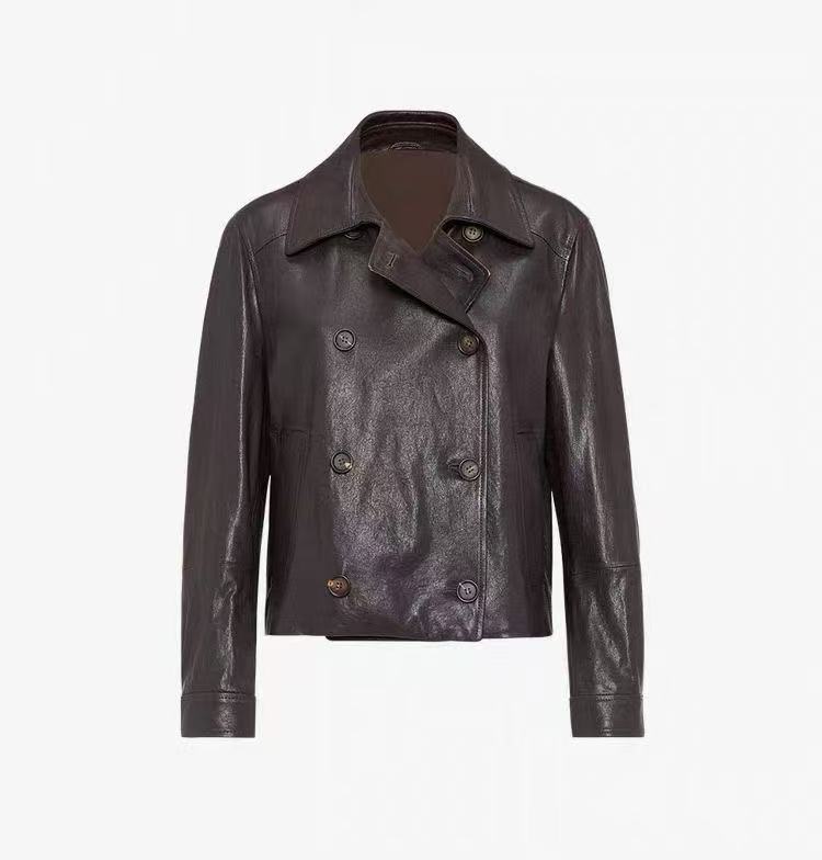 BC美式复古机车皮衣羊皮皮夹克