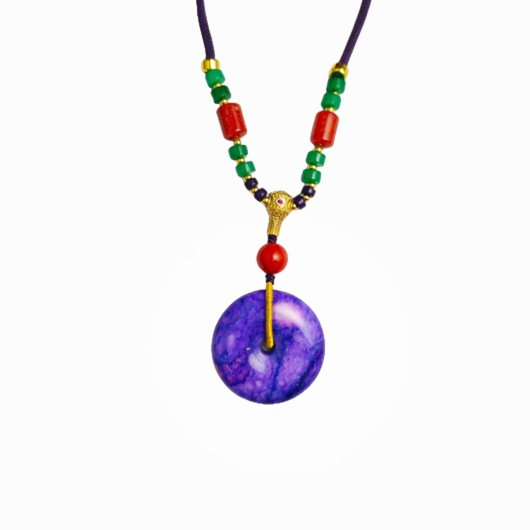 妖紫玛瑙吊坠E09-18赠绳礼盒(多样性发)