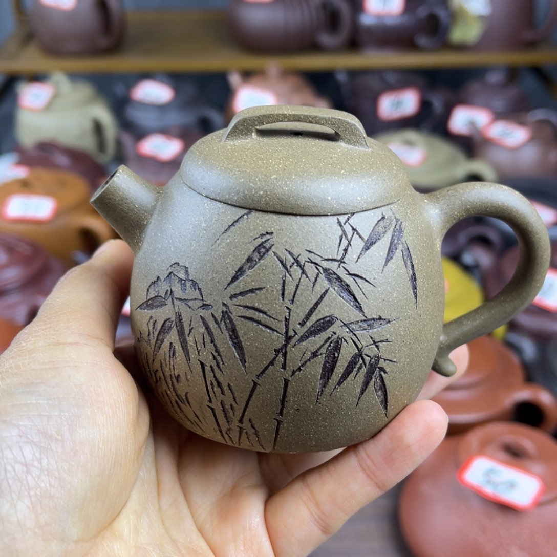 紫砂茶壶宜兴紫砂壶巨轮
