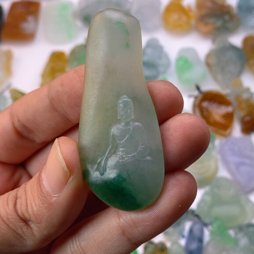 【闪购商品】定制翡翠未镶嵌悟*佛