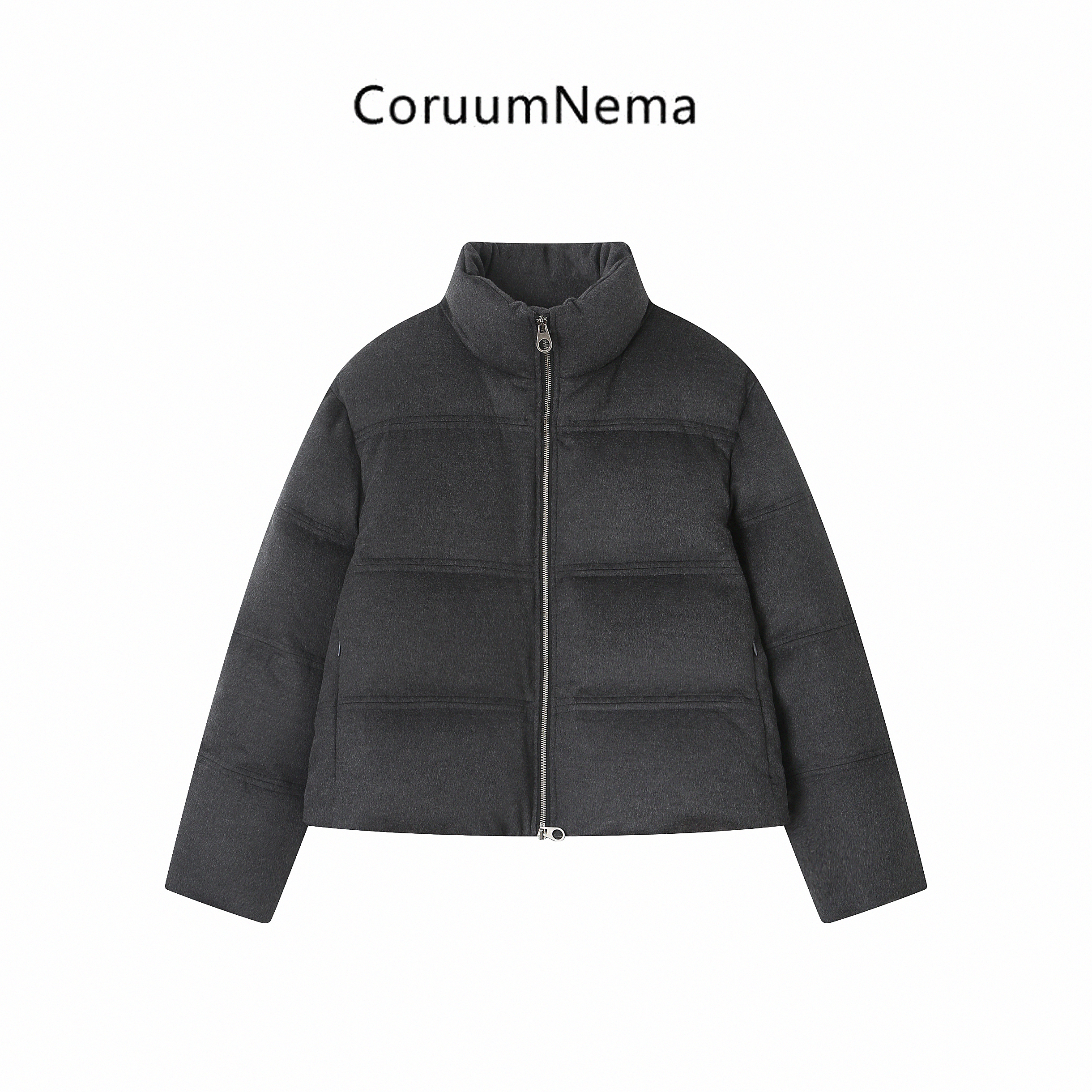 【CoruumNema】2025年秋冬新款立领羊毛拉链短款鹅绒服1211F-MFYR