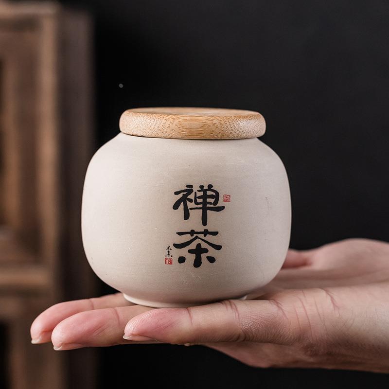 陶瓷茶叶罐家用大小号密封罐普洱茶叶储存罐中式便携茶叶盒存茶罐