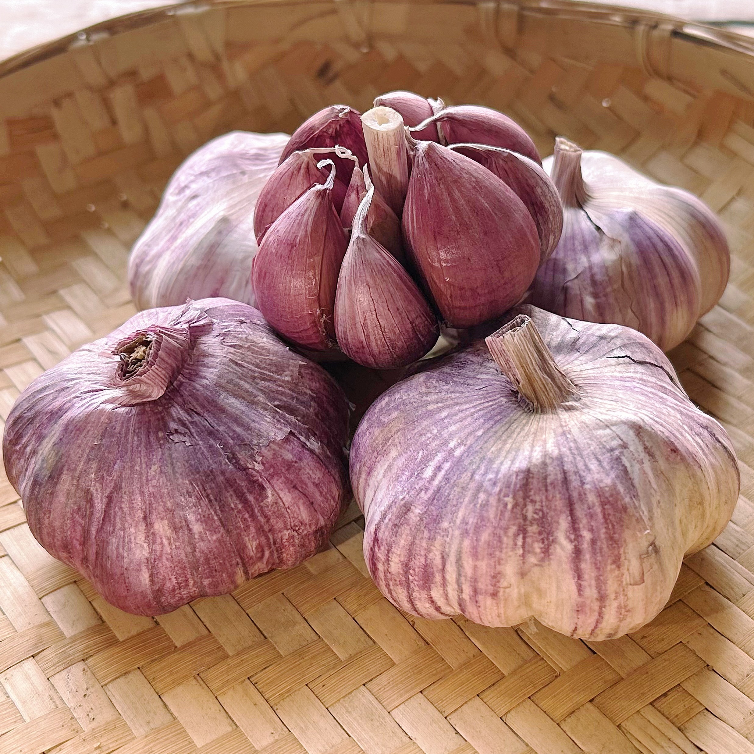 【五斤大果】干蒜头农家自种香蒜土蒜风干紫皮蒜辣味十足口感脆嫩