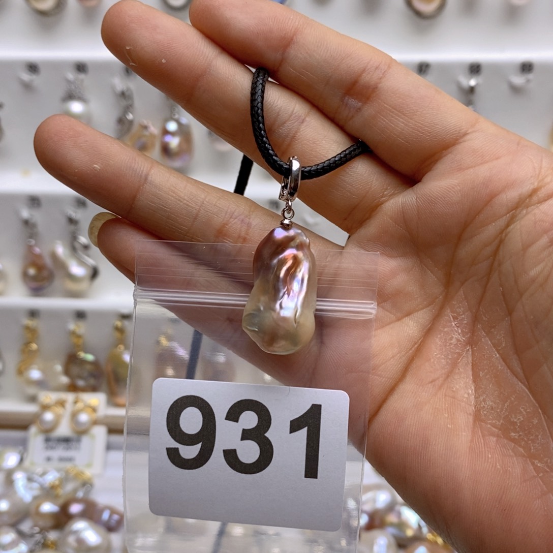 淡水珍珠颈饰银S925镶嵌931