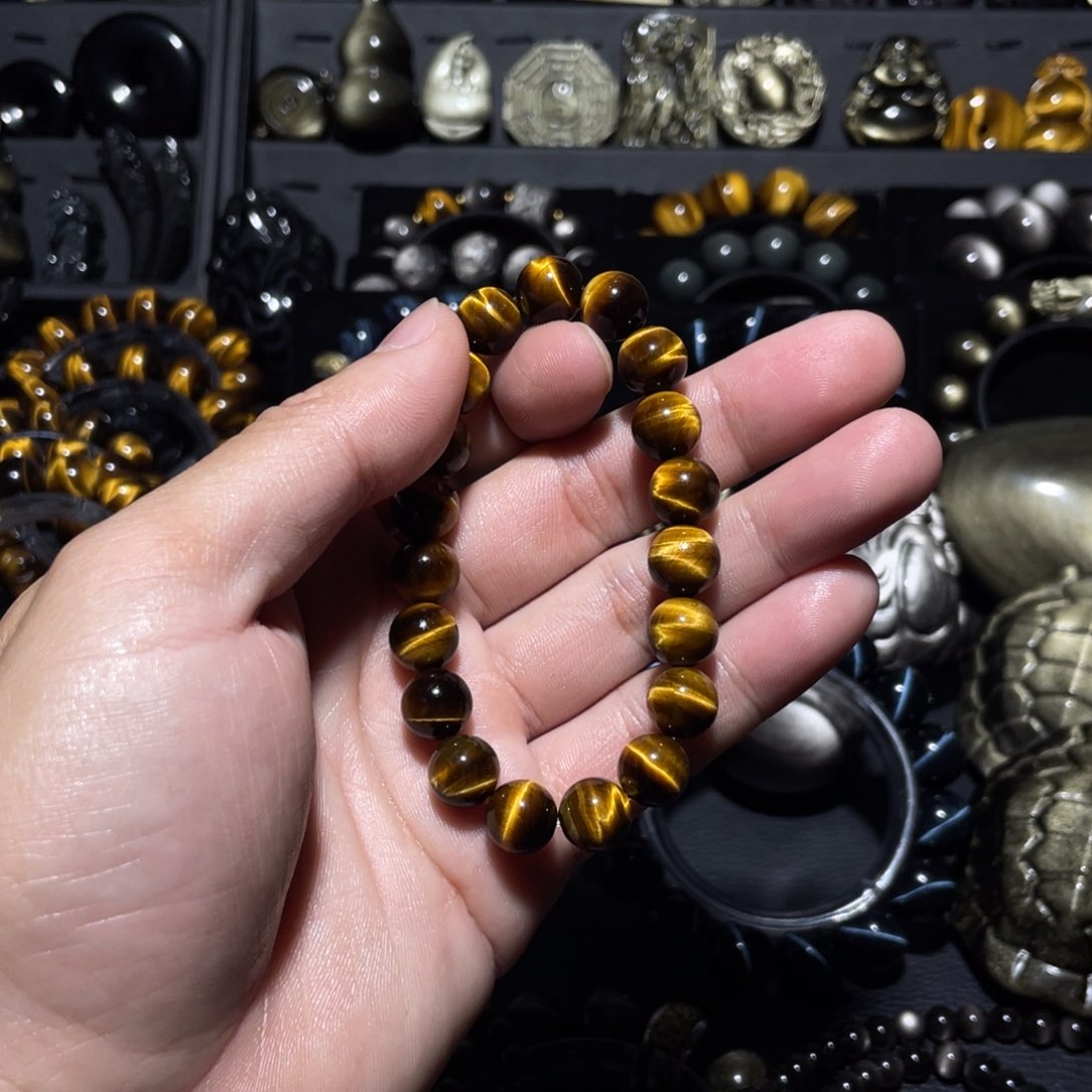 未镶嵌木变石（虎睛石）珠宝奇石喜**康