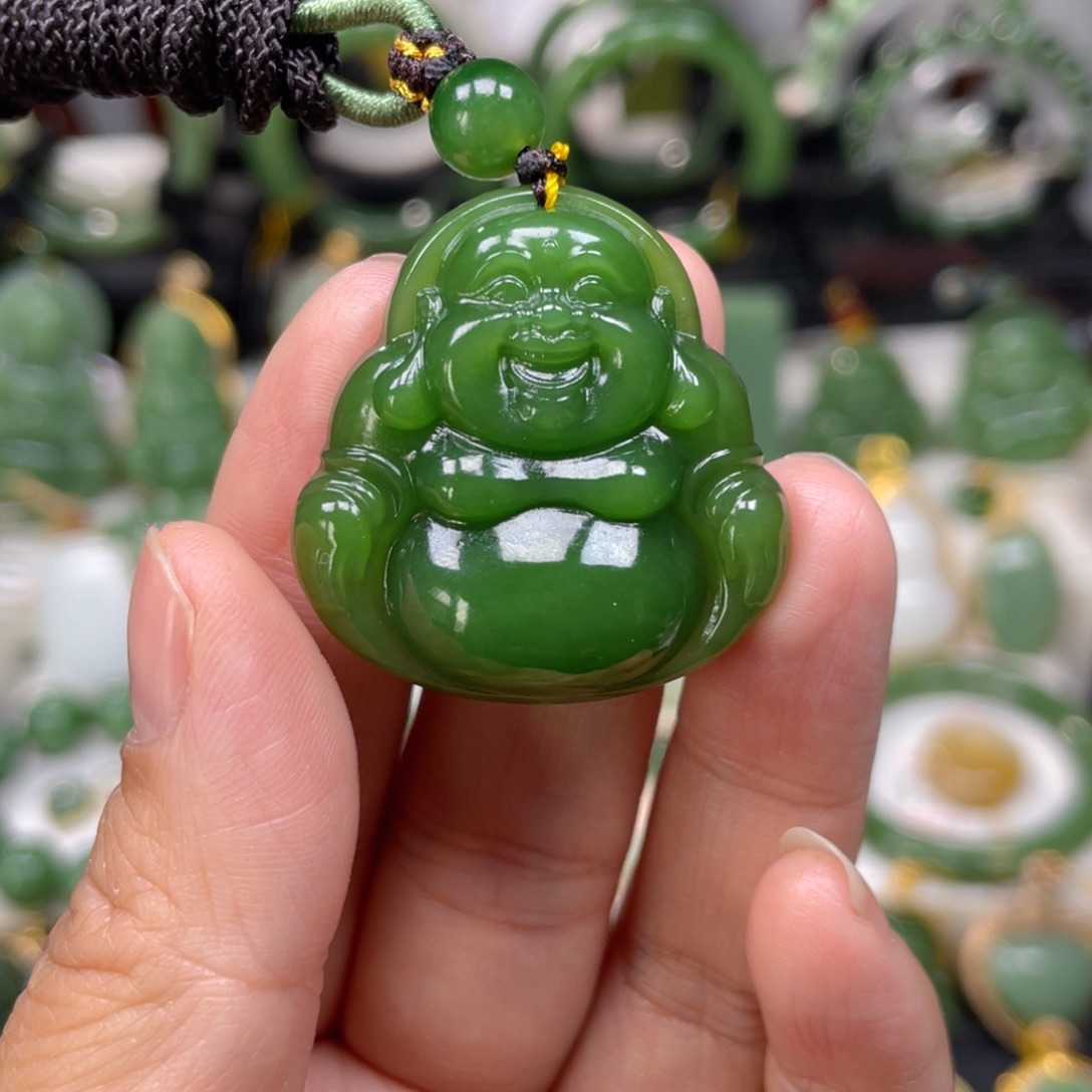 和田玉（碧玉）未镶嵌吊坠(不含链)