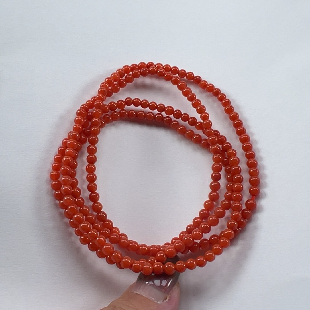 南红玛瑙手串未镶嵌