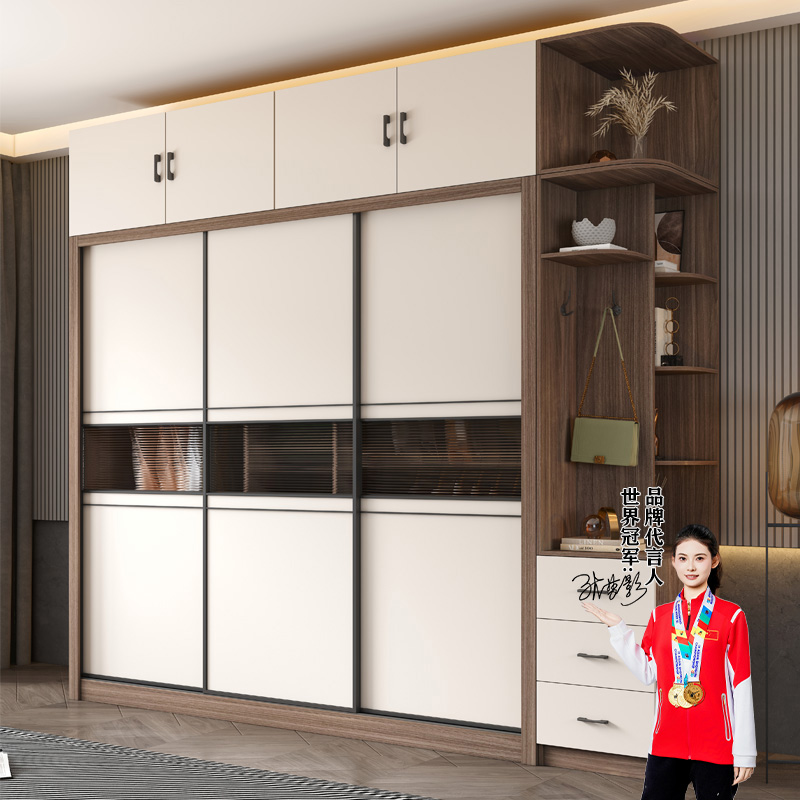 最新快北欧衣柜推拉门卧室大衣柜成品衣柜卧室家具专场简约
