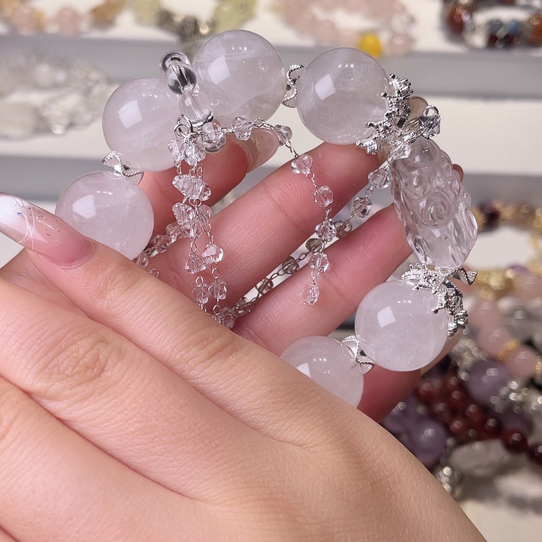 水晶手链合金与**融尺寸