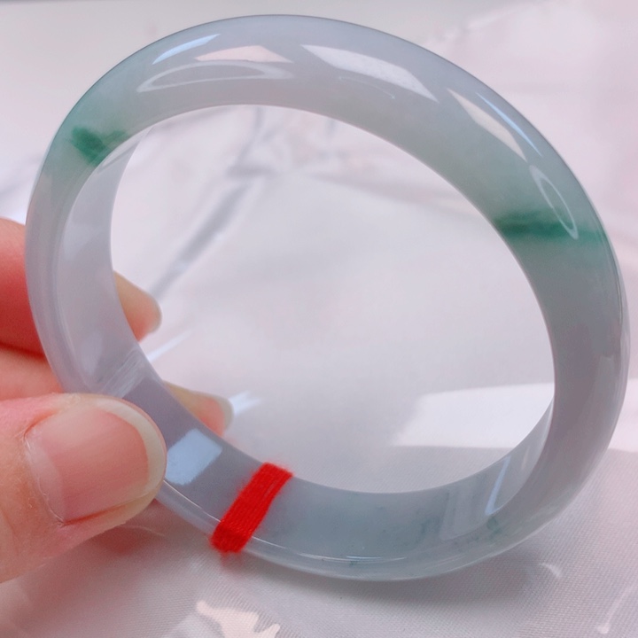 翡翠未镶嵌手镯54圈口