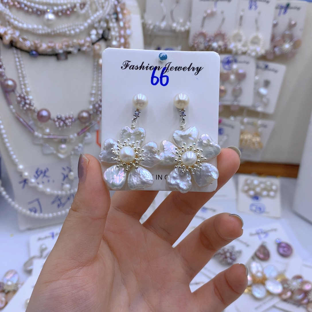 淡水珍珠颈饰银S925镶嵌