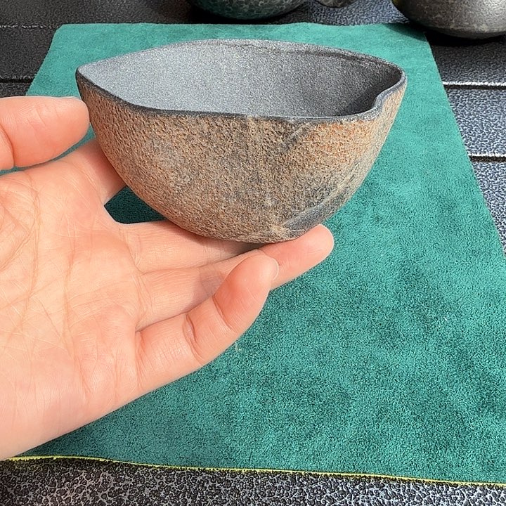 冰碛岩原石原皮杯1个