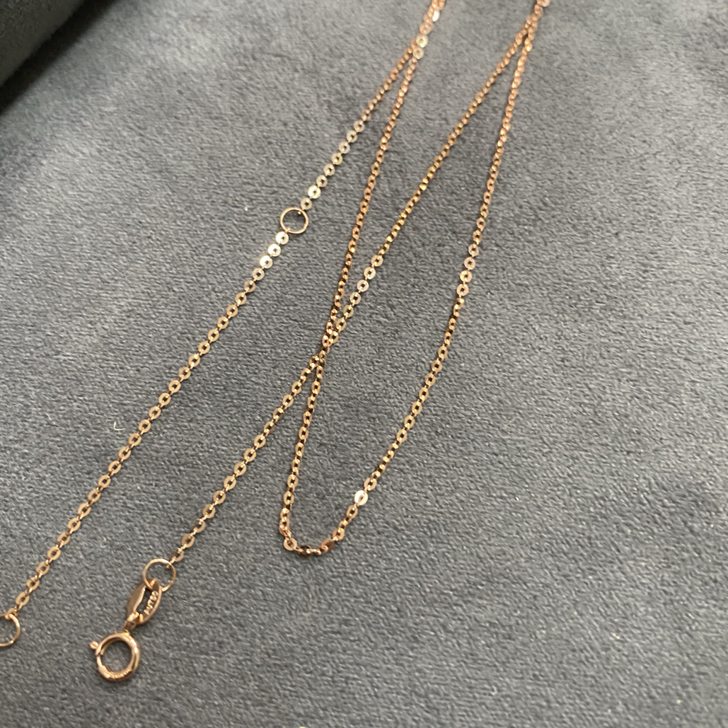 18K金闪0项链 经典百搭