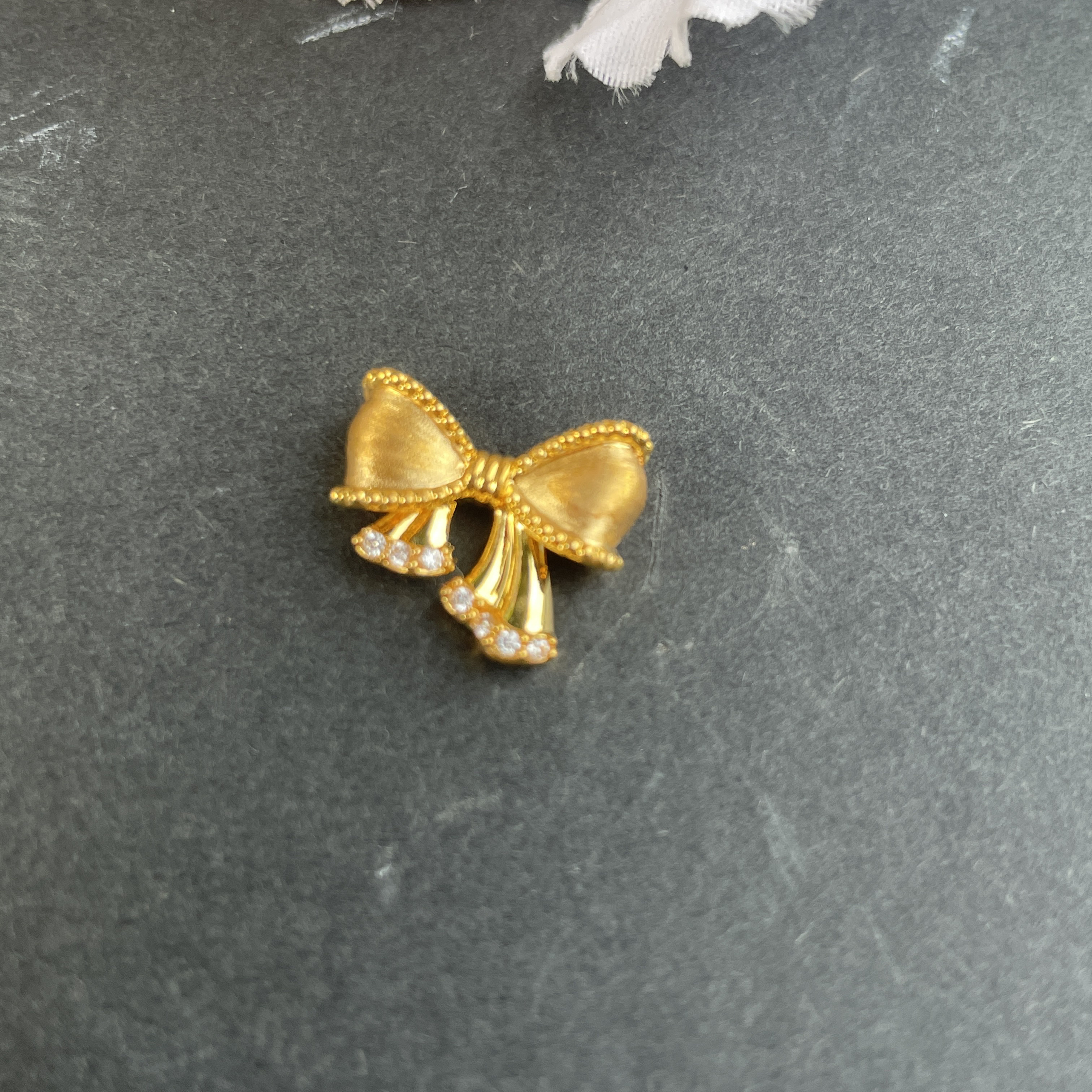 【云中意】18k金蝴蝶结小配件hlx