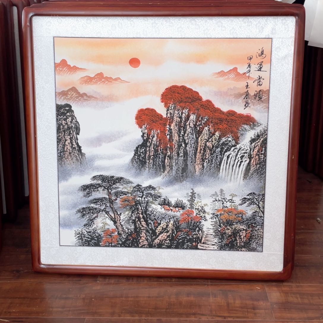 国画带框尺寸63*63厘米