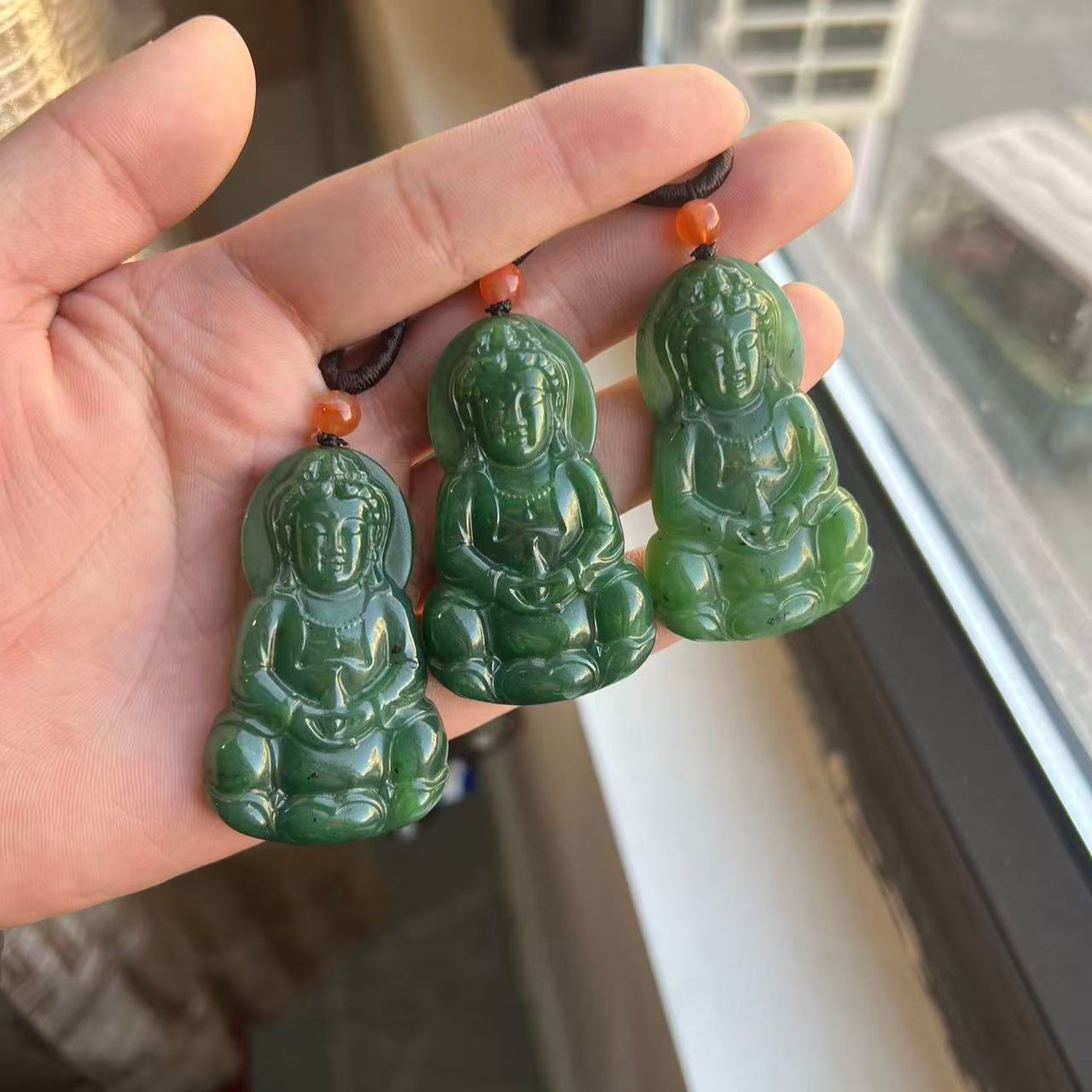 (龙哥专属)新疆和田玉观音吊坠1125022BC(多样性发货拍一发一)
