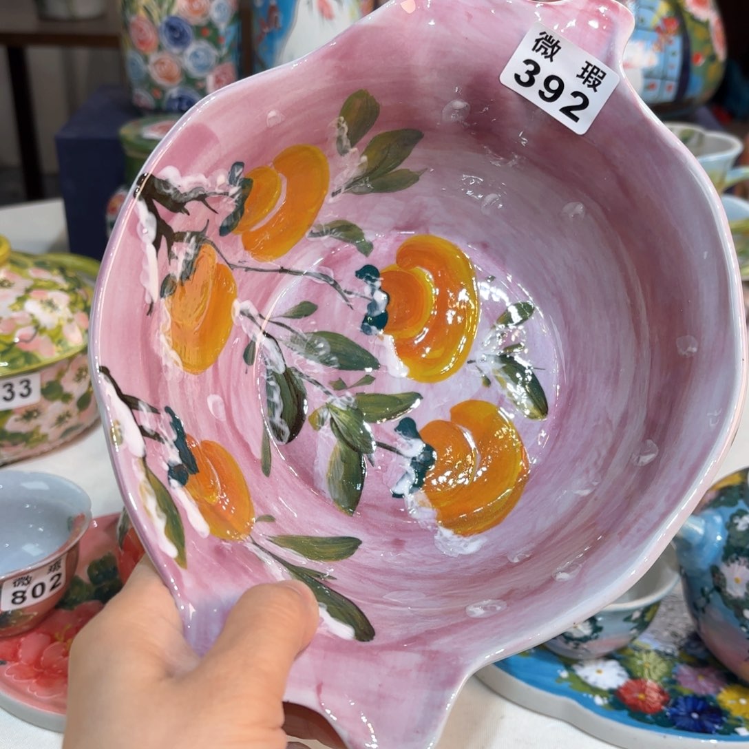 景德镇手绘高温釉下彩陶瓷茶具