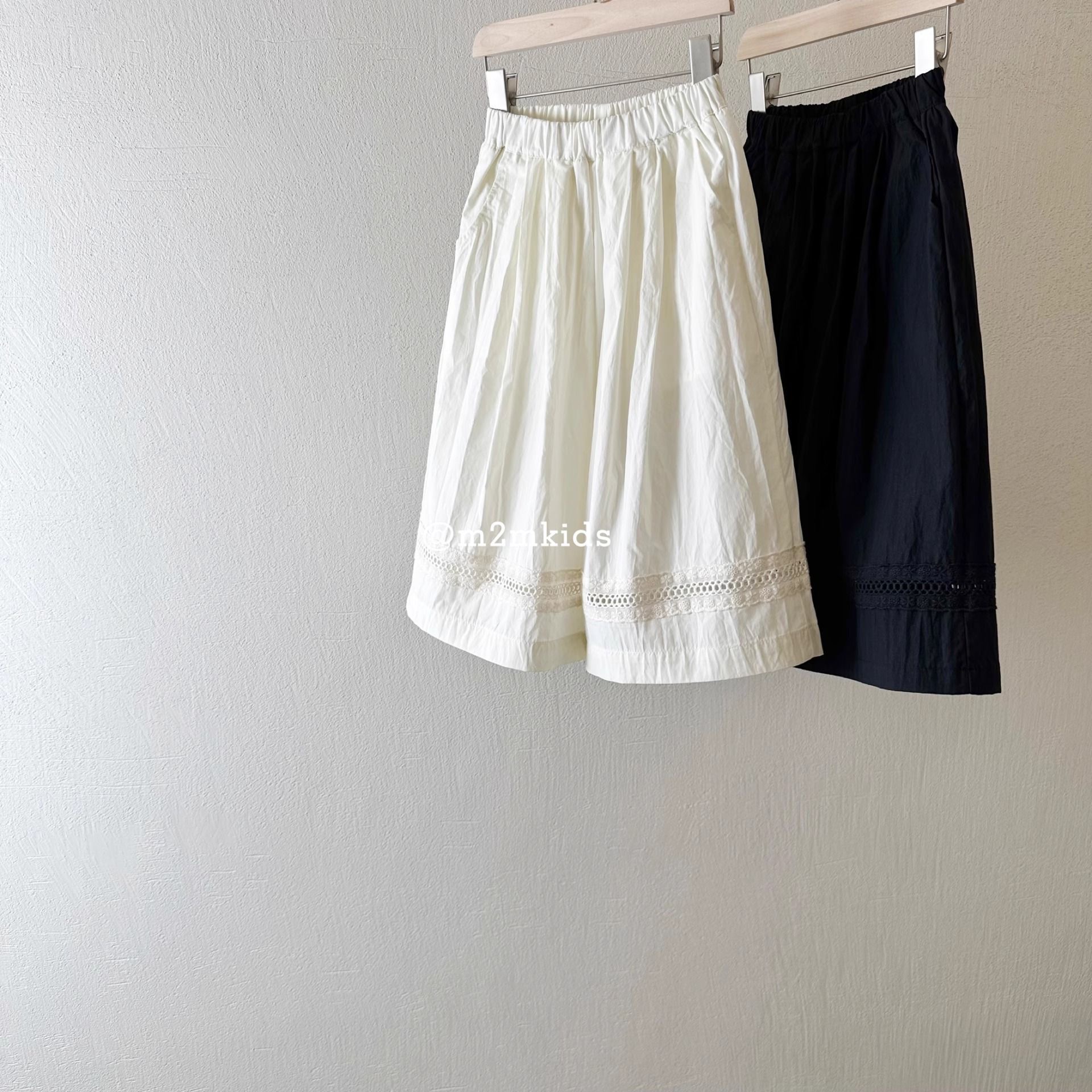 女童夏季裤子新款女宝韩版洋气百搭蕾丝花边休闲裤女孩宽松阔腿裤