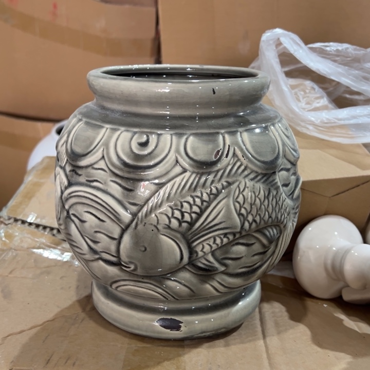 摆件高20口13公分微瑕捡漏做旧款