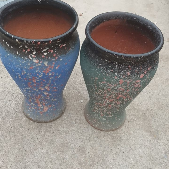 红陶14/26两个盆子