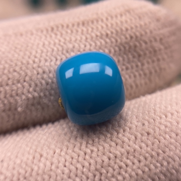 未镶嵌绿松石珠宝奇石暴力蓝老型10.2mmAA1013