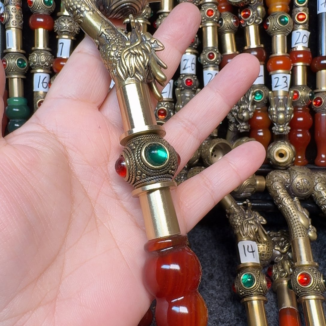 黄铜烟锅香烟锅16.5公分