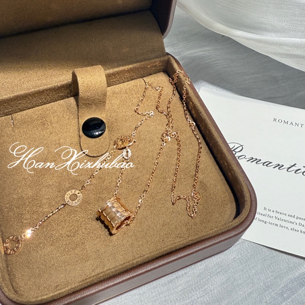 【涵琋】18k金大腰项链/路路通项链/经典/时尚/玫瑰金色