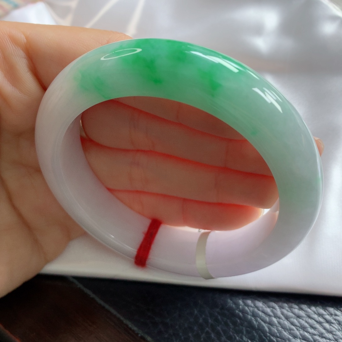 未镶嵌手镯翡翠缅甸天然翡翠A货53.3正