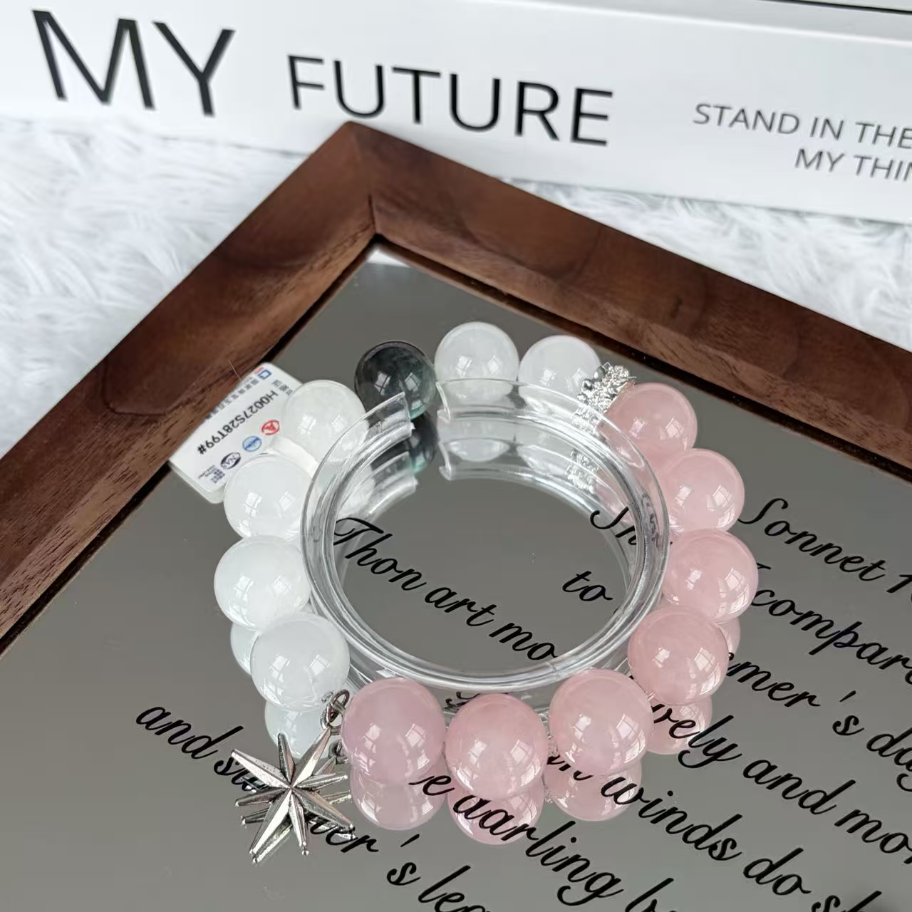 拉长石粉晶+白幽灵DIY设计款+++H0027S28T99