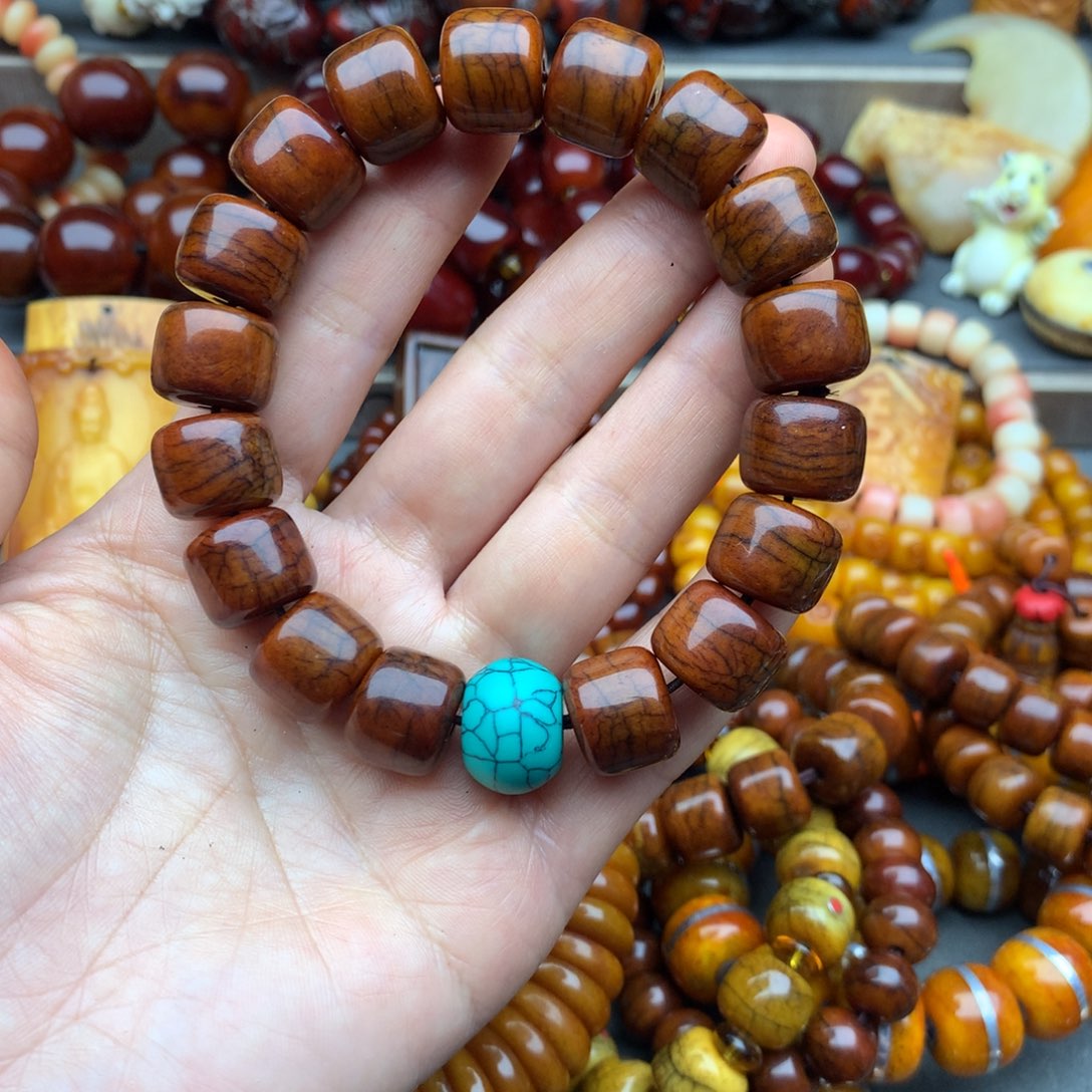 牛骨手串/手链山**家牛骨