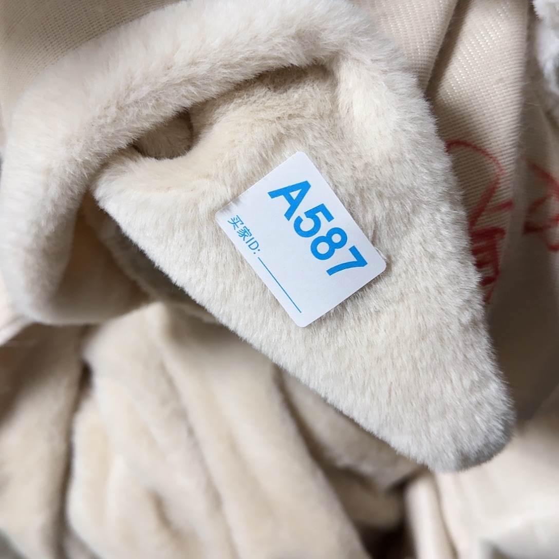 米白色高密兔毛14元2米587