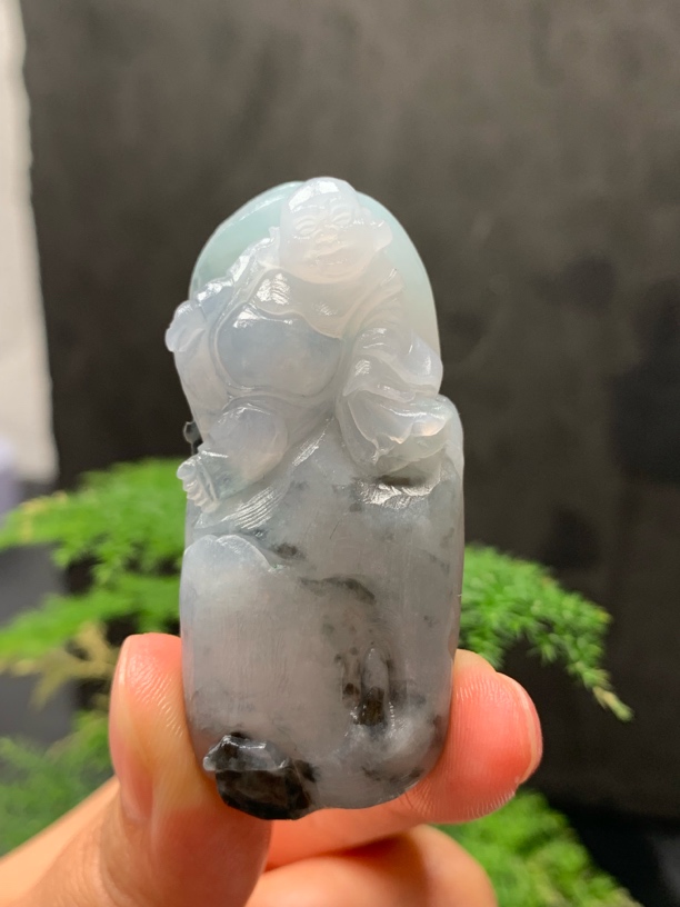 天然缅甸翡翠冰胶佛公