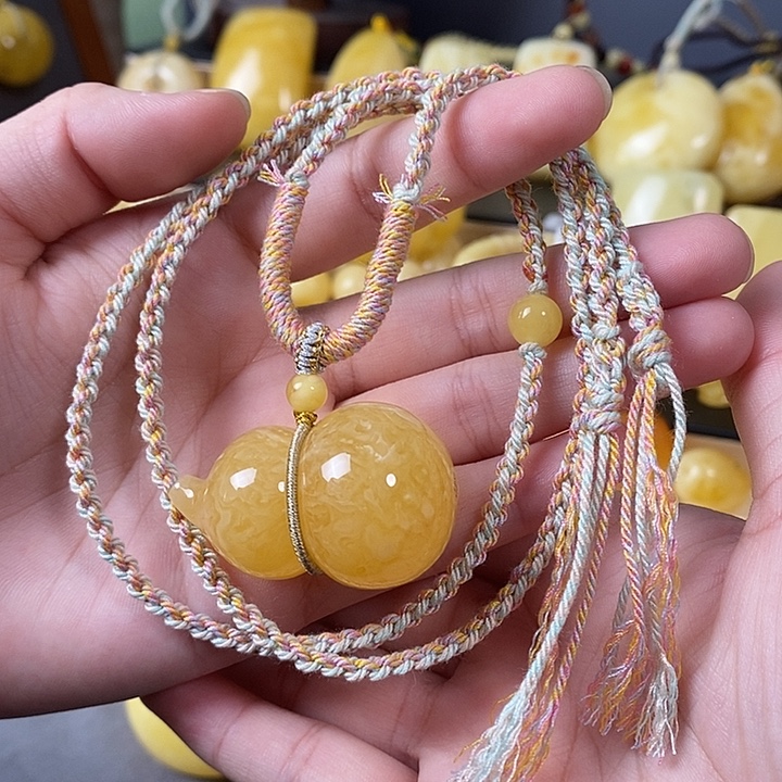 琥珀未镶嵌裸石葫芦