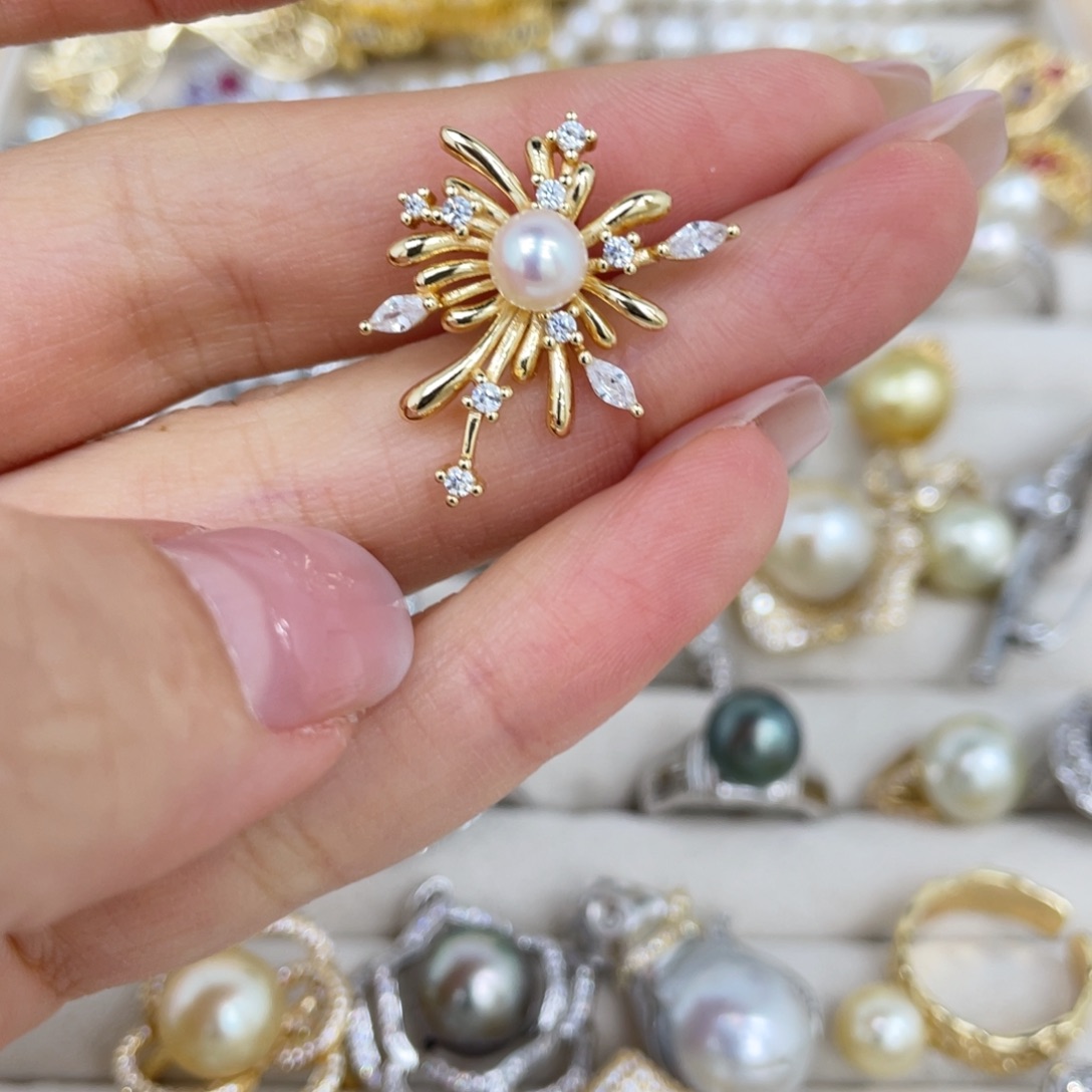 海水珍珠颈饰银S925镶嵌