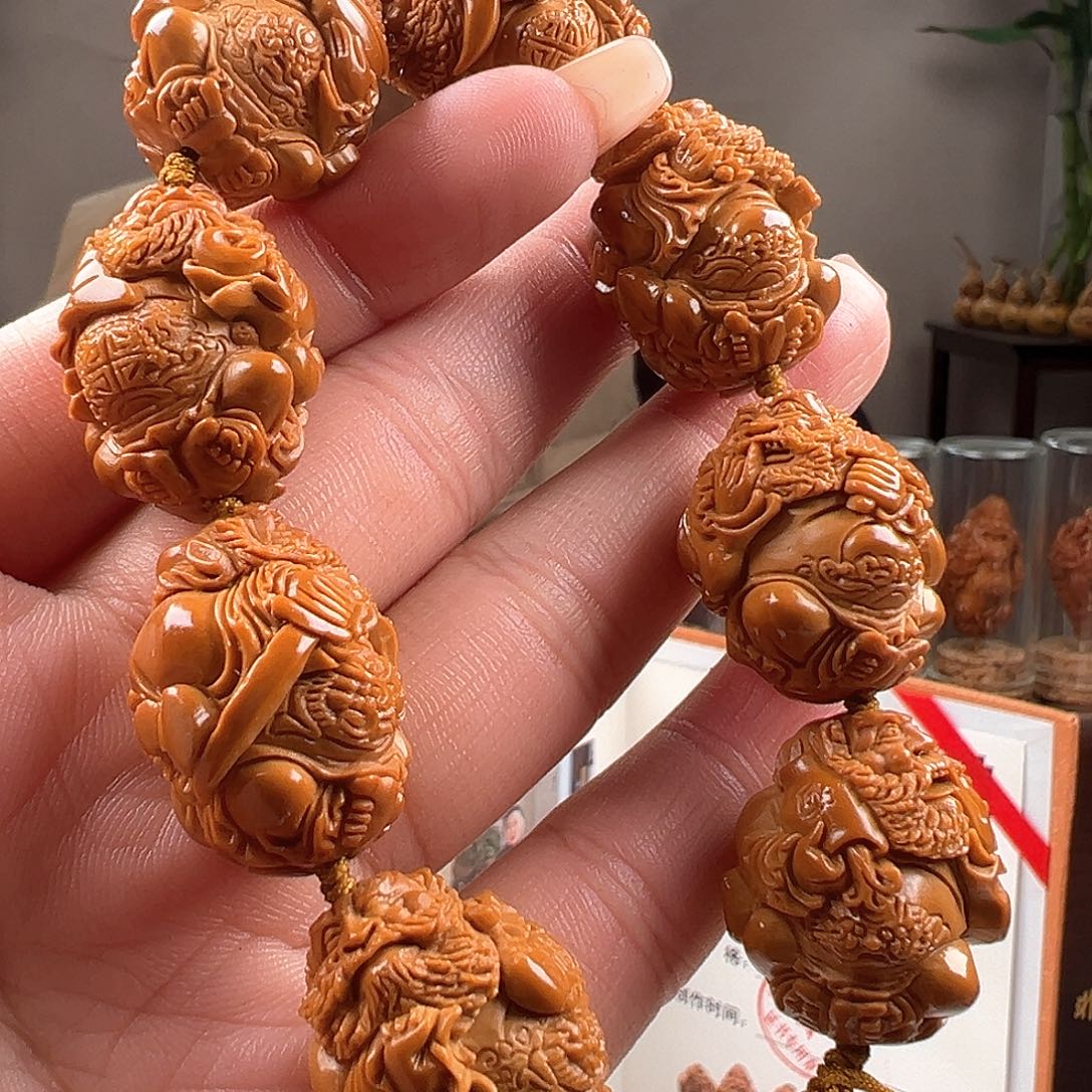 橄榄核手串/手链金**抖橄榄核雕橄榄核