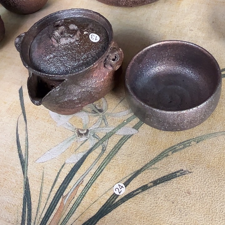 光**月荥经黑砂茶具宝瓶福利+杯子
