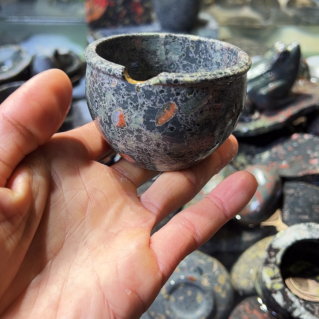 梅花玉鱼缸石茶周边微瑕不退不换