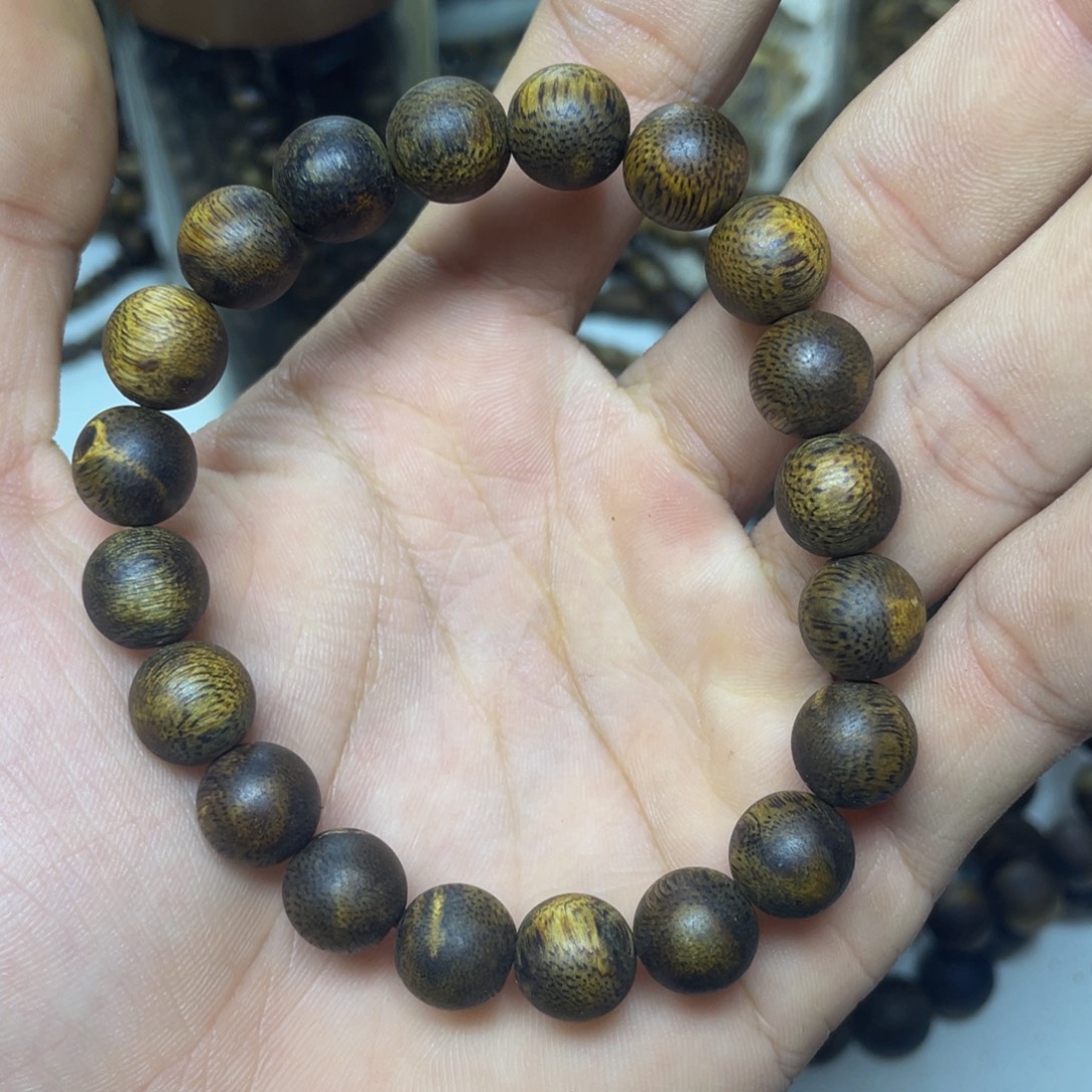 沉香沉香碎屑+沉水浮1.0圆珠单圈10克加